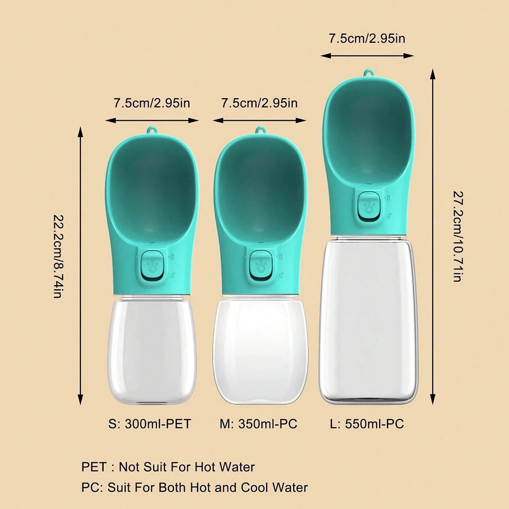 Água Pet - Garrafa de Água Para Cães e Gatos perfeita para Passeios