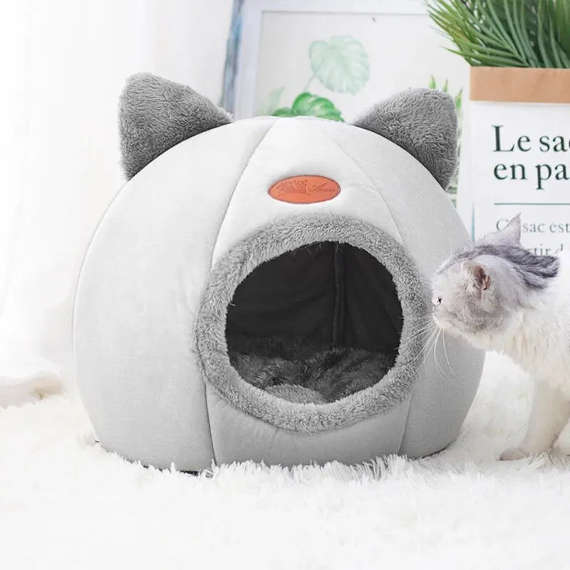 Casinha Mimi Super Fofa para Sonos Profundos do seu Gatinho ou Gatinha - Caminha Pet Confortável