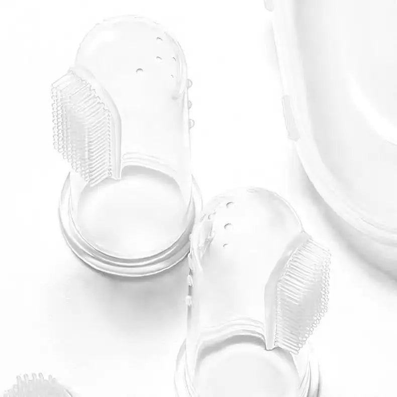 Kit de 6 Escovas de Dente Dedal de Silicone | Limpeza eficiente dos dentes dos Achuris