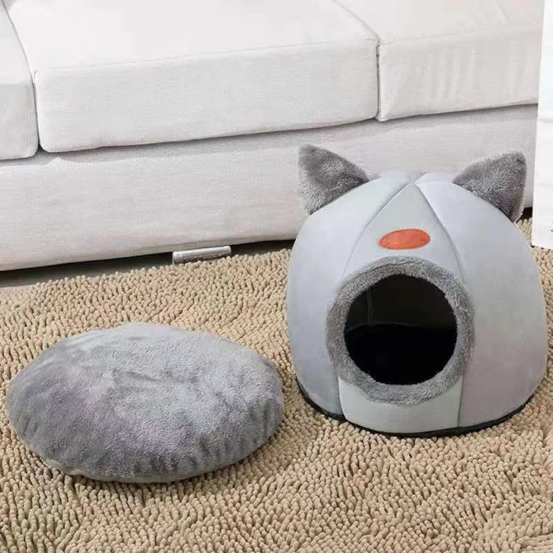Casinha Mimi Super Fofa para Sonos Profundos do seu Gatinho ou Gatinha - Caminha Pet Confortável
