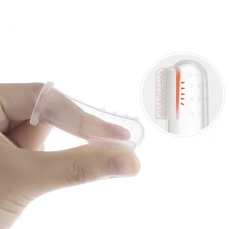 Kit de 6 Escovas de Dente Dedal de Silicone | Limpeza eficiente dos dentes dos Achuris