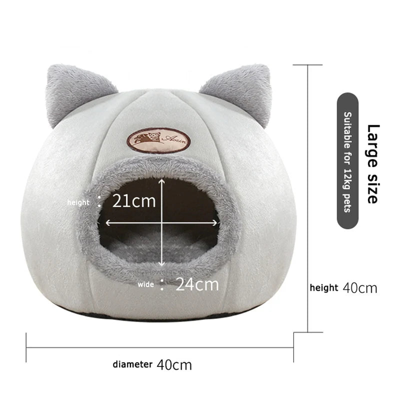Casinha Mimi Super Fofa para Sonos Profundos do seu Gatinho ou Gatinha - Caminha Pet Confortável