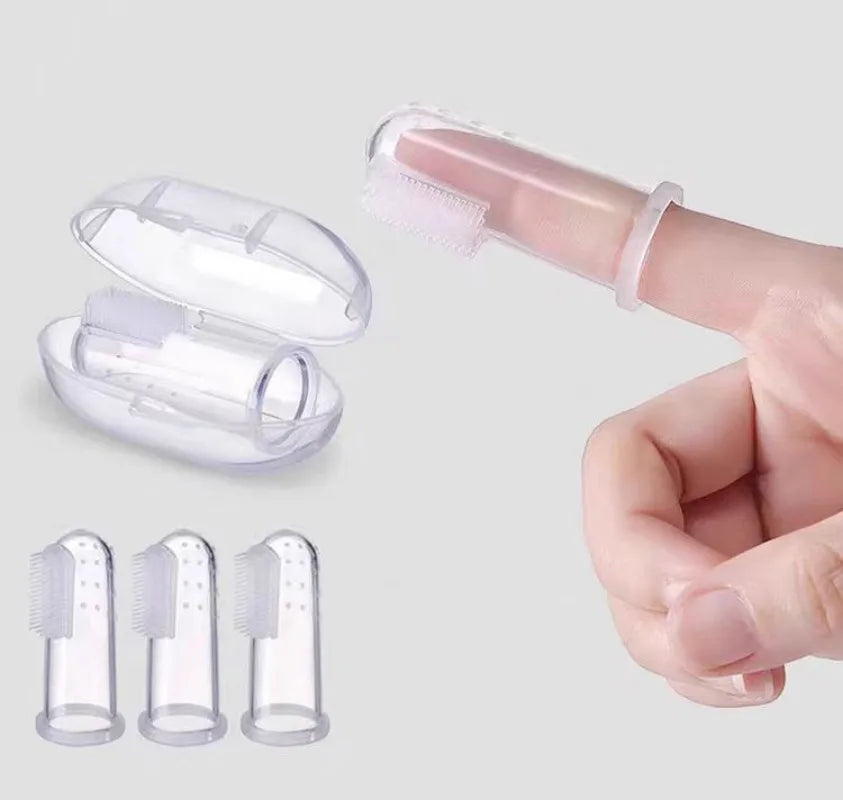 Kit de 6 Escovas de Dente Dedal de Silicone | Limpeza eficiente dos dentes dos Achuris