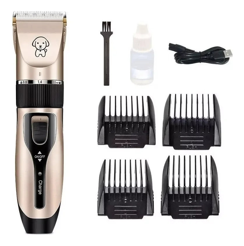 Kit Máquina de Tosar Pet - Tosador super silencioso com 5 funções ajustáveis