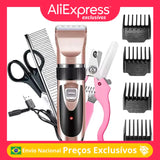 Kit Máquina de Tosar Pet - Tosador super silencioso com 5 funções ajustáveis