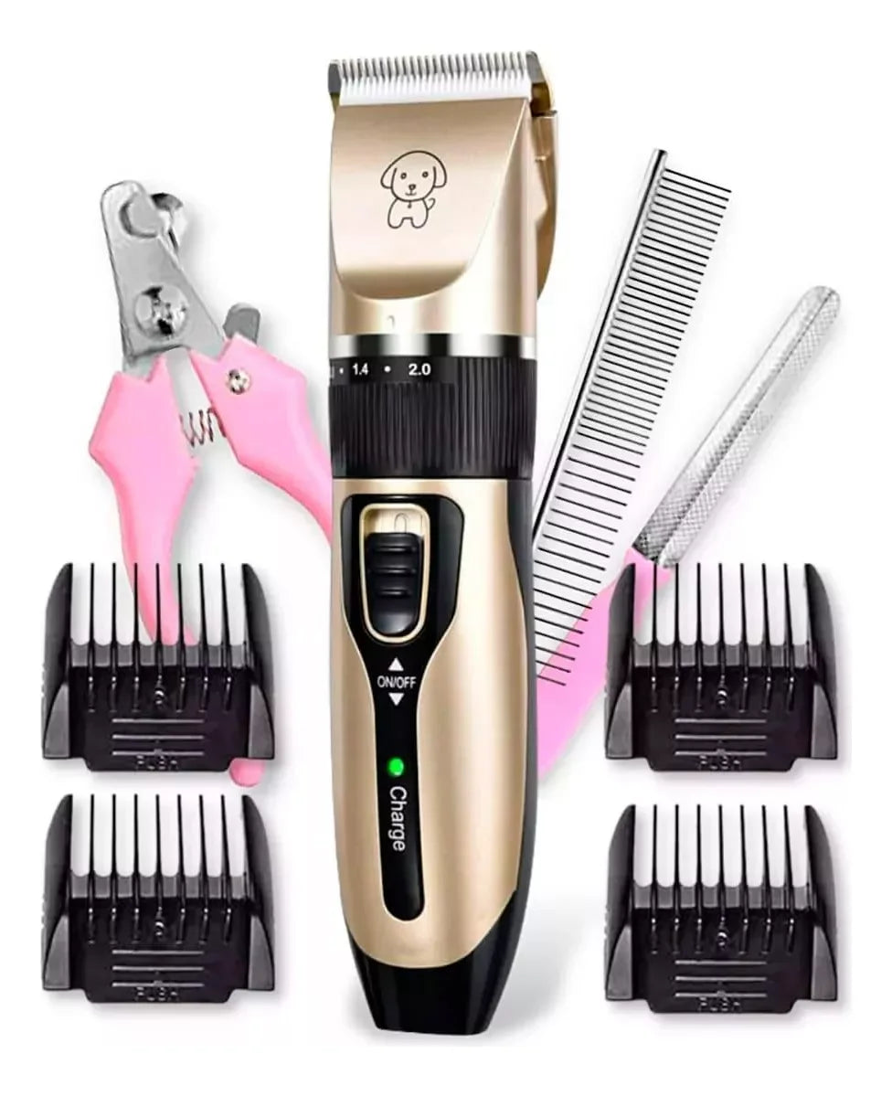 Kit Máquina de Tosar Pet - Tosador super silencioso com 5 funções ajustáveis