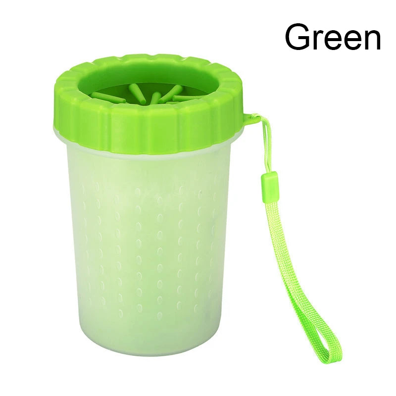 Copo de Silicone Macio para Lavagem das Patas dos Cachorros e Gatos após os passeios