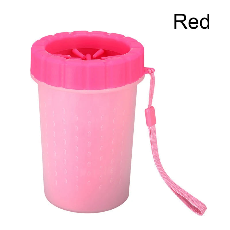 Copo de Silicone Macio para Lavagem das Patas dos Cachorros e Gatos após os passeios
