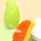 Escova de Vapor super Macia e Relaxante para Cachorros e Gatos - Limpe, Massageie e Remova pêlos
