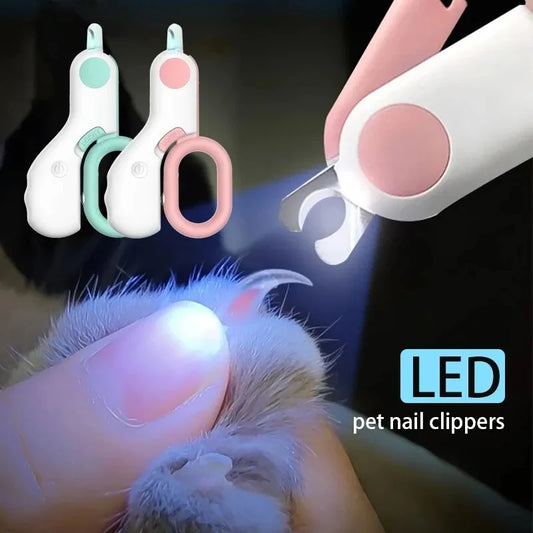 Cortador de unhas para cães e gatos com Luz de Led e Trava de Segurança Achurinho