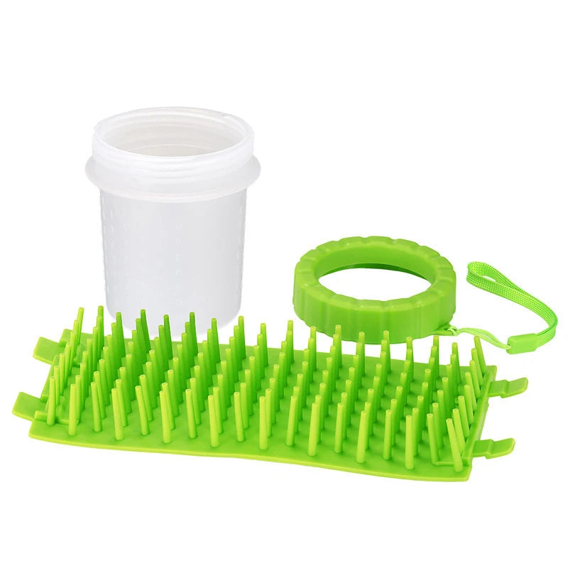 Copo de Silicone Macio para Lavagem das Patas dos Cachorros e Gatos após os passeios