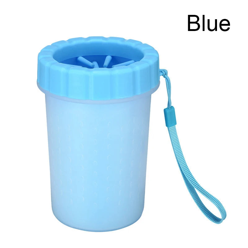 Copo de Silicone Macio para Lavagem das Patas dos Cachorros e Gatos após os passeios
