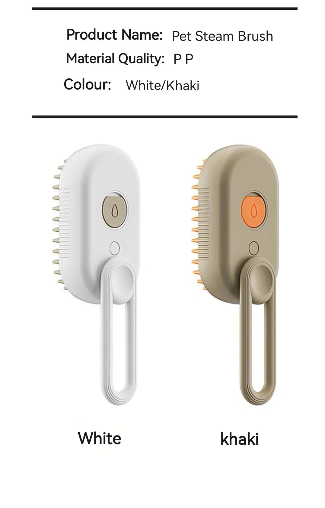 Escova de Vapor super Macia e Relaxante para Cachorros e Gatos - Limpe, Massageie e Remova pêlos