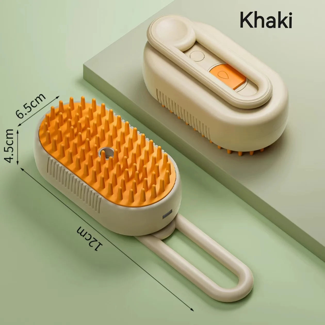 Escova de Vapor super Macia e Relaxante para Cachorros e Gatos - Limpe, Massageie e Remova pêlos