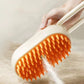 Escova de Vapor super Macia e Relaxante para Cachorros e Gatos - Limpe, Massageie e Remova pêlos
