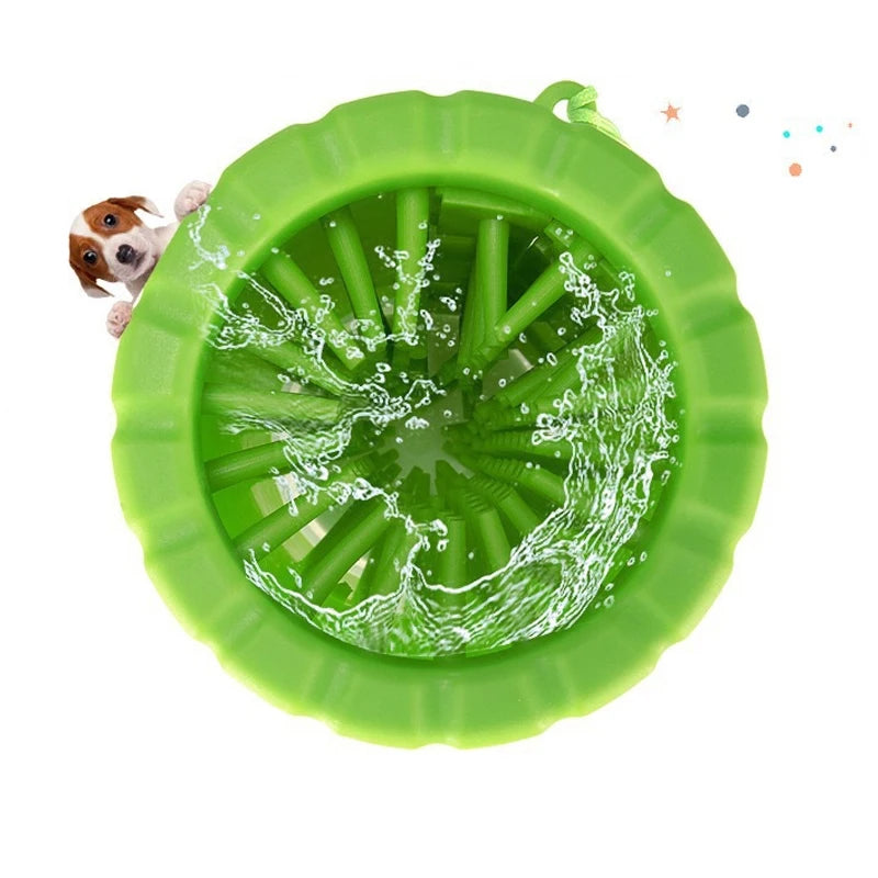 Copo de Silicone Macio para Lavagem das Patas dos Cachorros e Gatos após os passeios